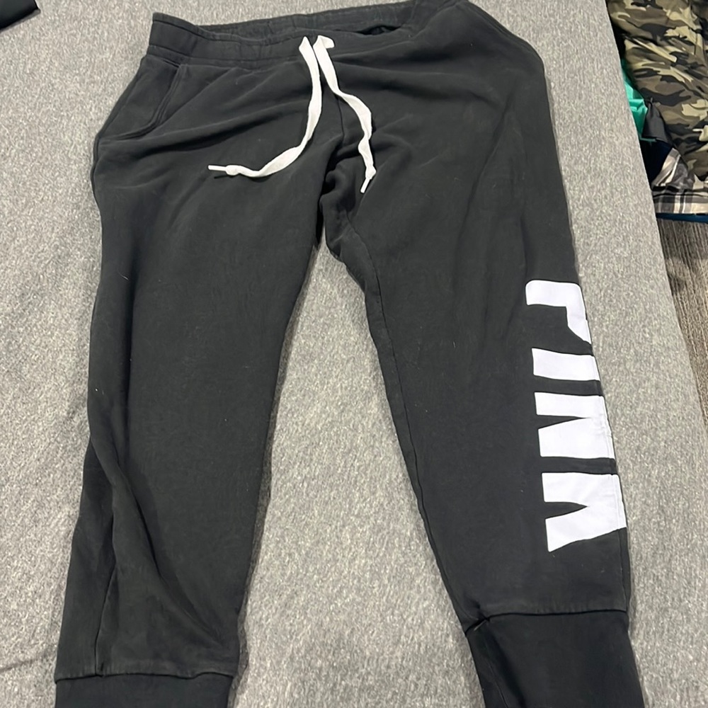 Pink sweatpants, size large
